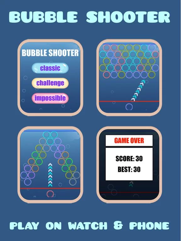 Изображение игры: Bubble Shooter (Watch & Phone)