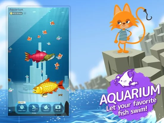 Изображение игры: Oliver, the Fishing Cat