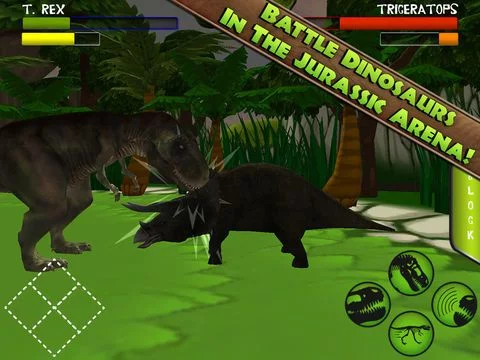 Изображение игры: Jurassic Arena: Dinosaur Arcade Fighter