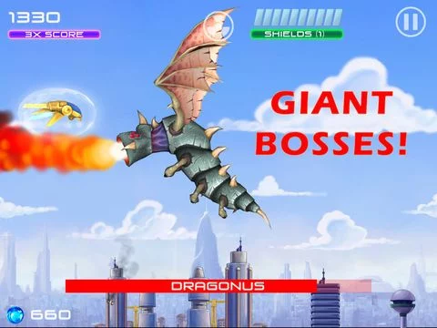 Изображение игры: JAM: Jets Aliens Missiles