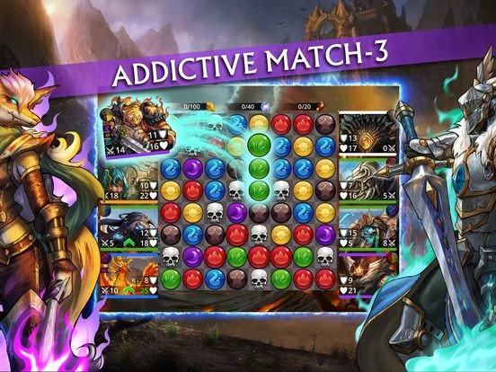 Изображение игры: Gems of War – Match 3 RPG