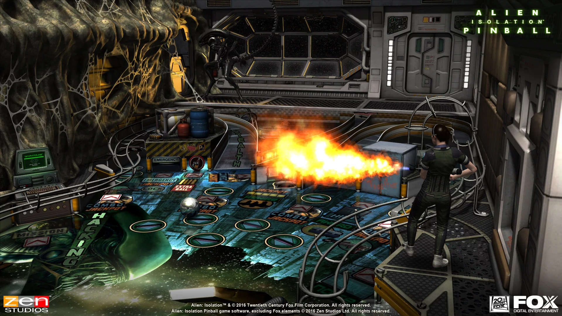 Изображение игры: Aliens vs. Pinball