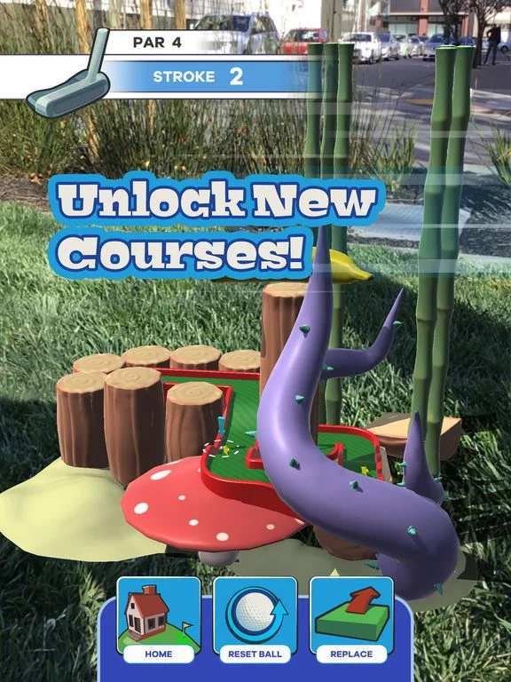 Изображение игры: Putt Putt World - AR Mini Golf