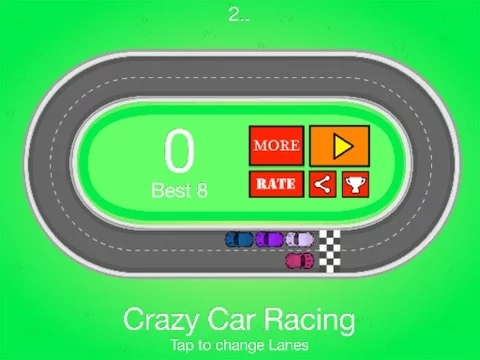 Изображение игры: Wrong Way Racing Car, Crazy Car