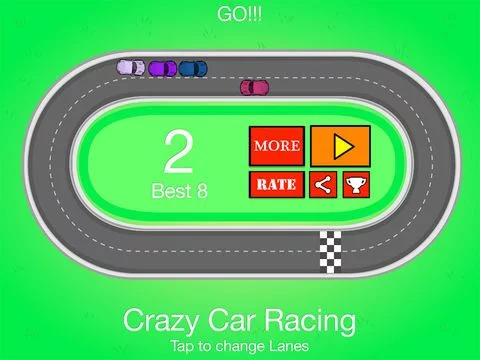 Изображение игры: Wrong Way Racing Car, Crazy Car