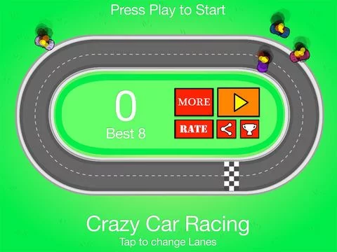 Изображение игры: Wrong Way Racing Car, Crazy Car