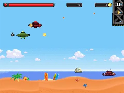 Изображение игры: UFO War - battle with Alien