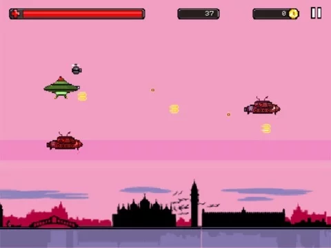 Изображение игры: UFO War - battle with Alien