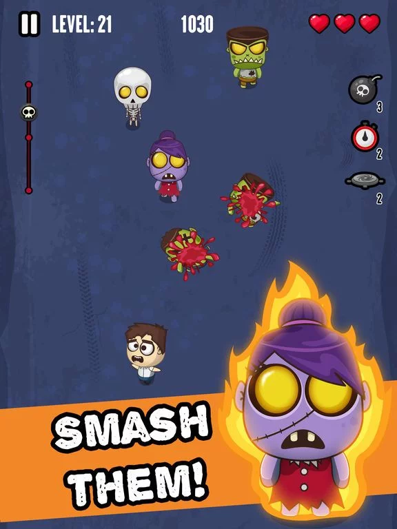 Изображение игры: Zombie Invasion - Smash 'em All!