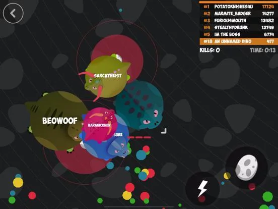 Изображение игры: Dinomite.io
