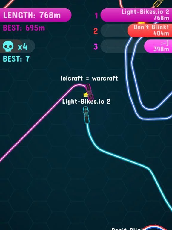 Изображение игры: Light-Bikes.io 2