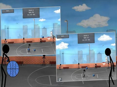 Изображение игры: Stickman Street Basketball