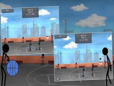 Изображение игры: Stickman Street Basketball