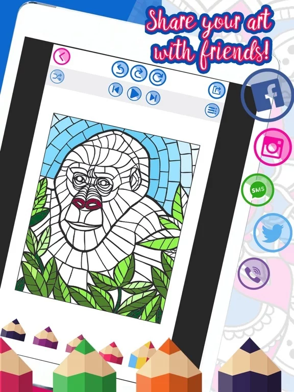 Изображение игры: Coloring Book for Kids and Adults – Free Draw.ing