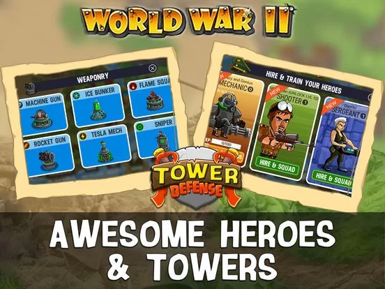 Изображение игры: WWII Tower Defense