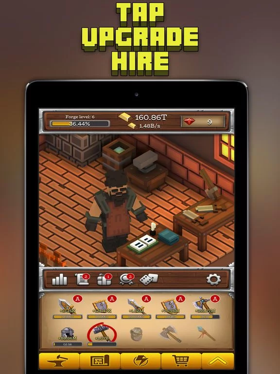 Изображение игры: ForgeCraft - Idle Tycoon