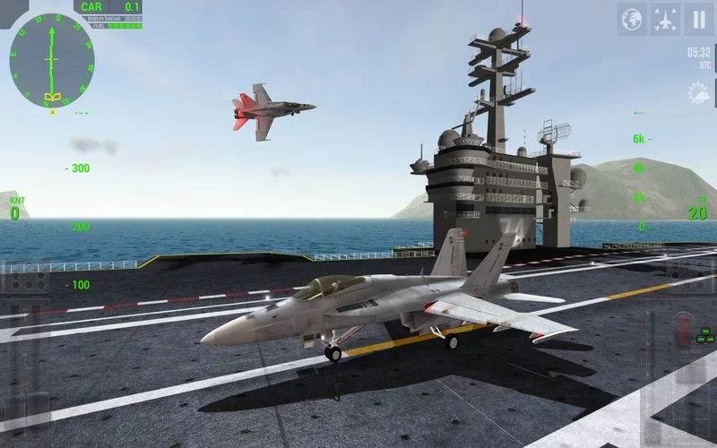 Изображение игры: F18 Carrier Landing Lite