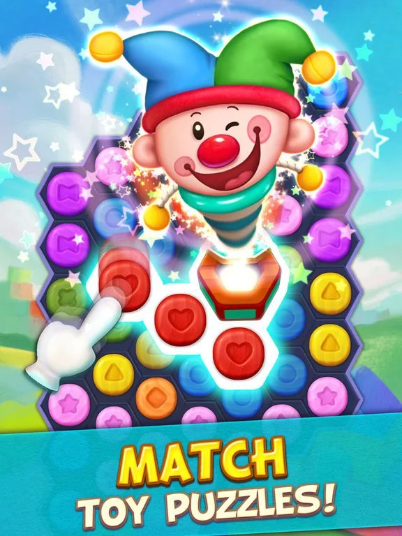 Изображение игры: Toy Party: Match 3 Hexa Blast!