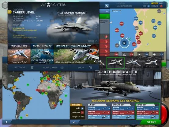 Изображение игры: AirFighters Combat Flight Sim
