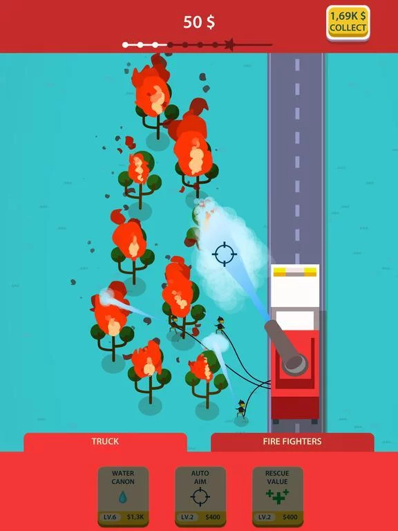 Изображение игры: Idle Firetruck