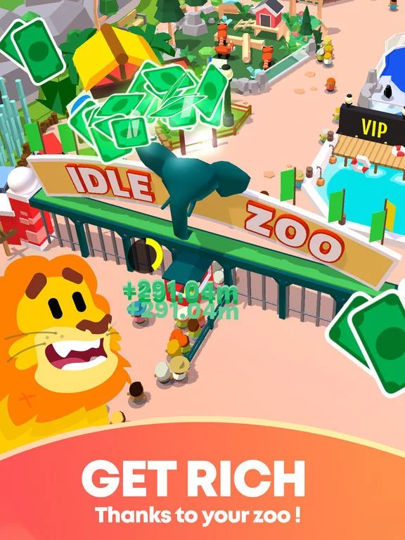 Изображение игры: Idle Zoo Tycoon 3D