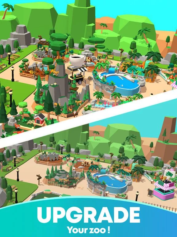 Изображение игры: Idle Zoo Tycoon 3D