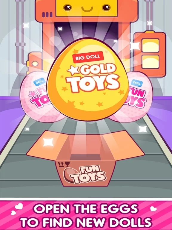 Изображение игры: Cute Dolls Surprise Eggs