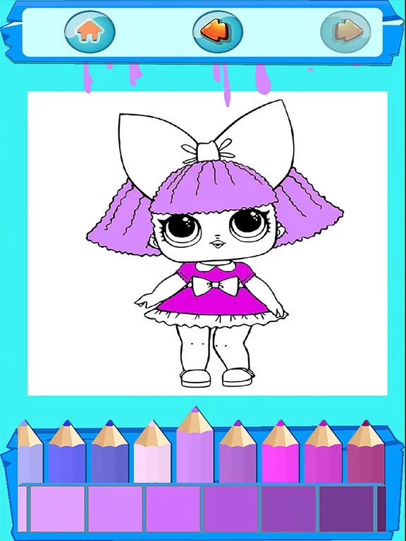 Изображение игры: Dolls Coloring LOL Book