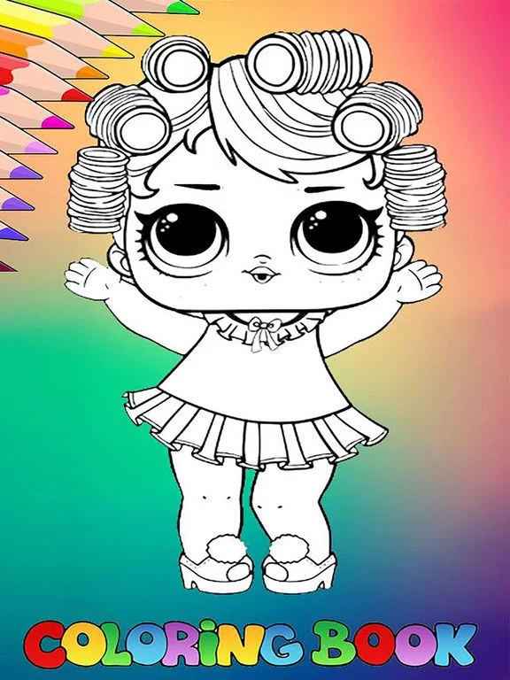 Изображение игры: Dolls Coloring LOL Book