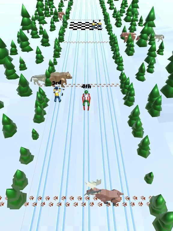 Изображение игры: Ski Race 3D