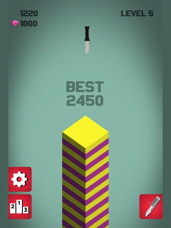 Изображение игры: Knife vs Stack
