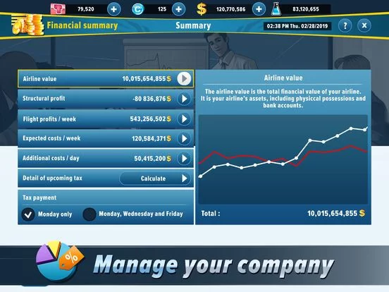Изображение игры: Airlines Manager: Tycoon 2019