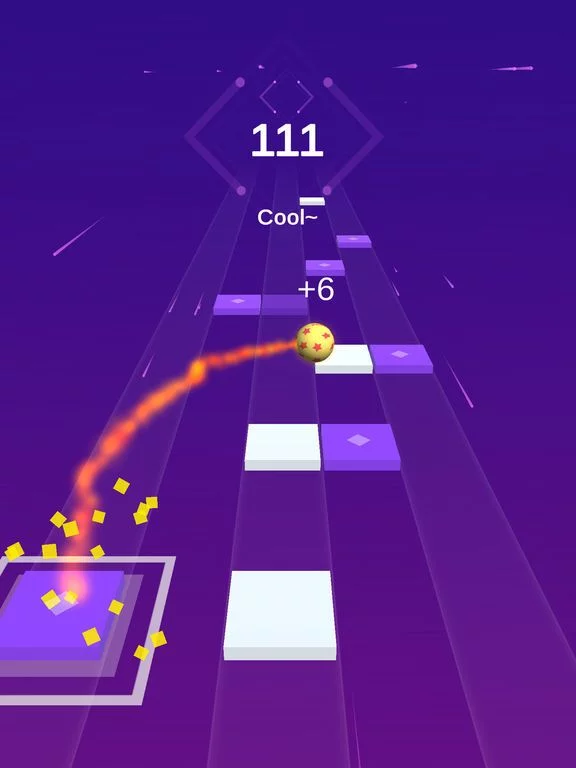 Изображение игры: Piano Ball: Run On Music Tiles
