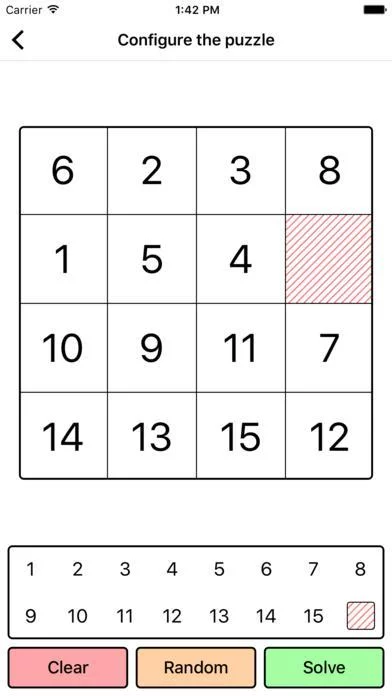 Изображение игры: Solve your 15-Puzzle