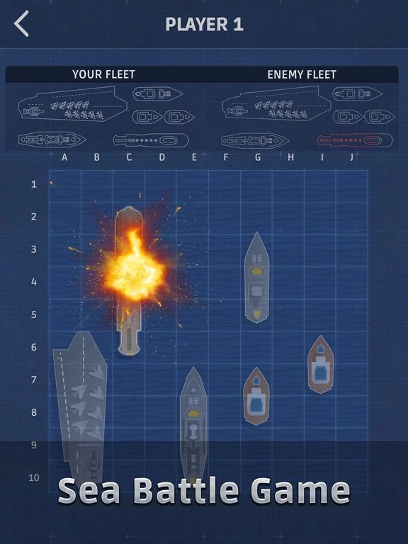 Изображение игры: Sea Battle: Fleet battle game
