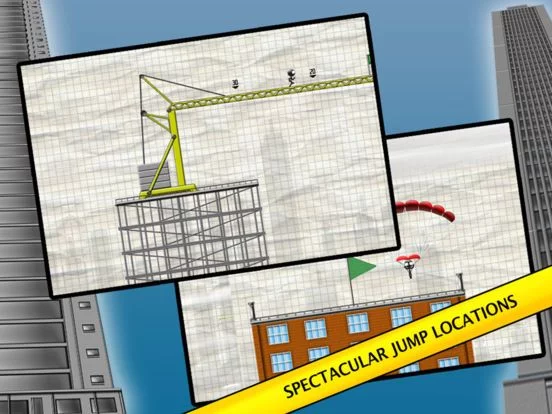 Изображение игры: Stickman Base Jumper