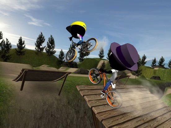 Изображение игры: Stickman Bike Battle