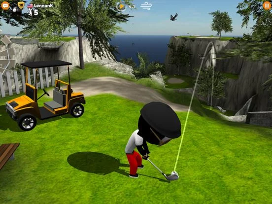 Изображение игры: Stickman Cross Golf Battle