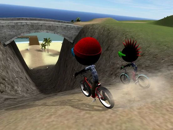 Изображение игры: Stickman Bike Battle