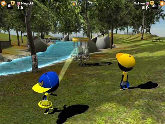 Изображение игры: Stickman Disc Golf Battle