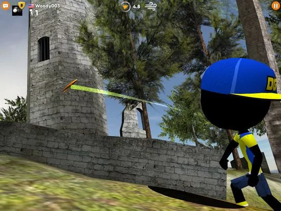 Изображение игры: Stickman Disc Golf Battle