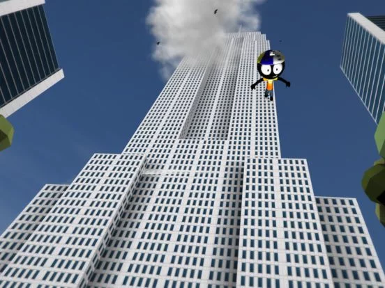 Изображение игры: Stickman Base Jumper 2