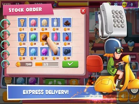 Изображение игры: Papa's Ice Cream Shop