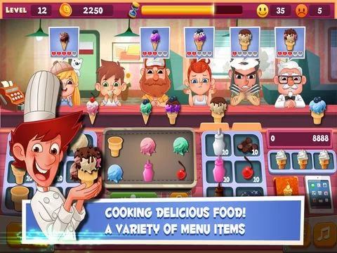 Изображение игры: Papa's Ice Cream Shop