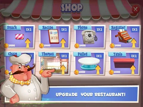 Изображение игры: Papa's Cake Shop