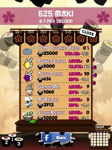 Изображение игры: Sushi Clickers (the Cookie saga)