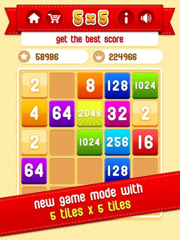 Изображение игры: 2048 plus – New Version