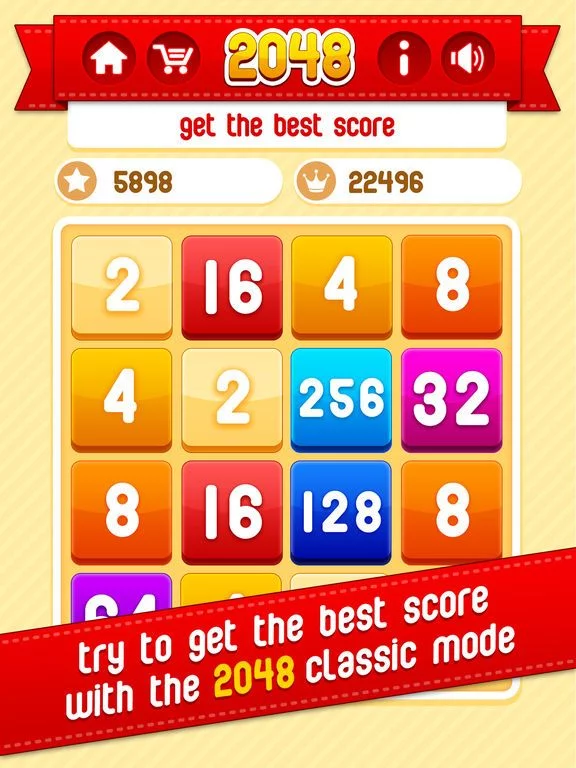 Изображение игры: 2048 plus – New Version