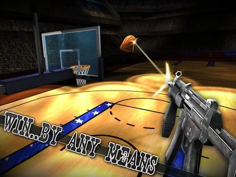 Изображение игры: American Basketball: Guns & Balls