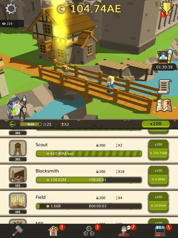 Изображение игры: Idle Medieval Tycoon - Clicker